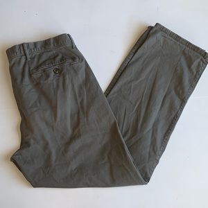 Gap Khakis Pants Straight Stretch Gray Size 36 Wide 32 Long